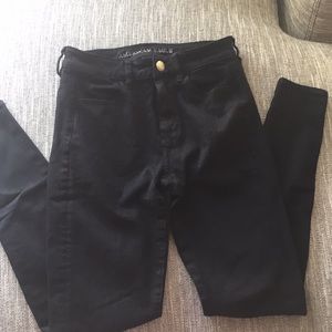 American eagle black high rise jegging